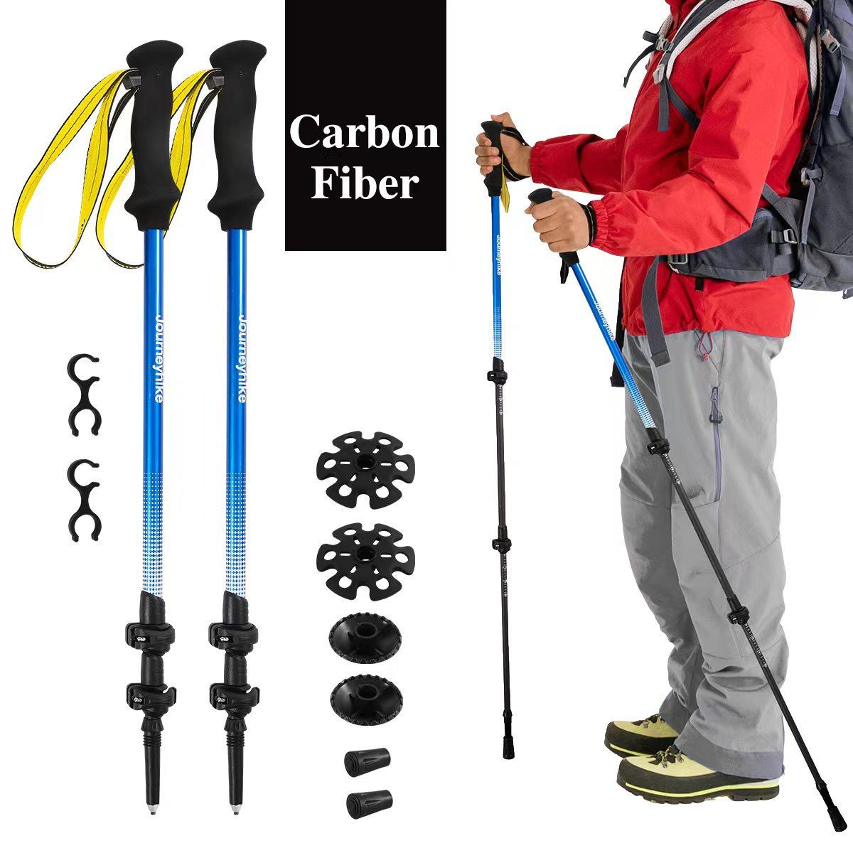 Trekking Pole Carbon - Bastone da Trekking in Fibra di