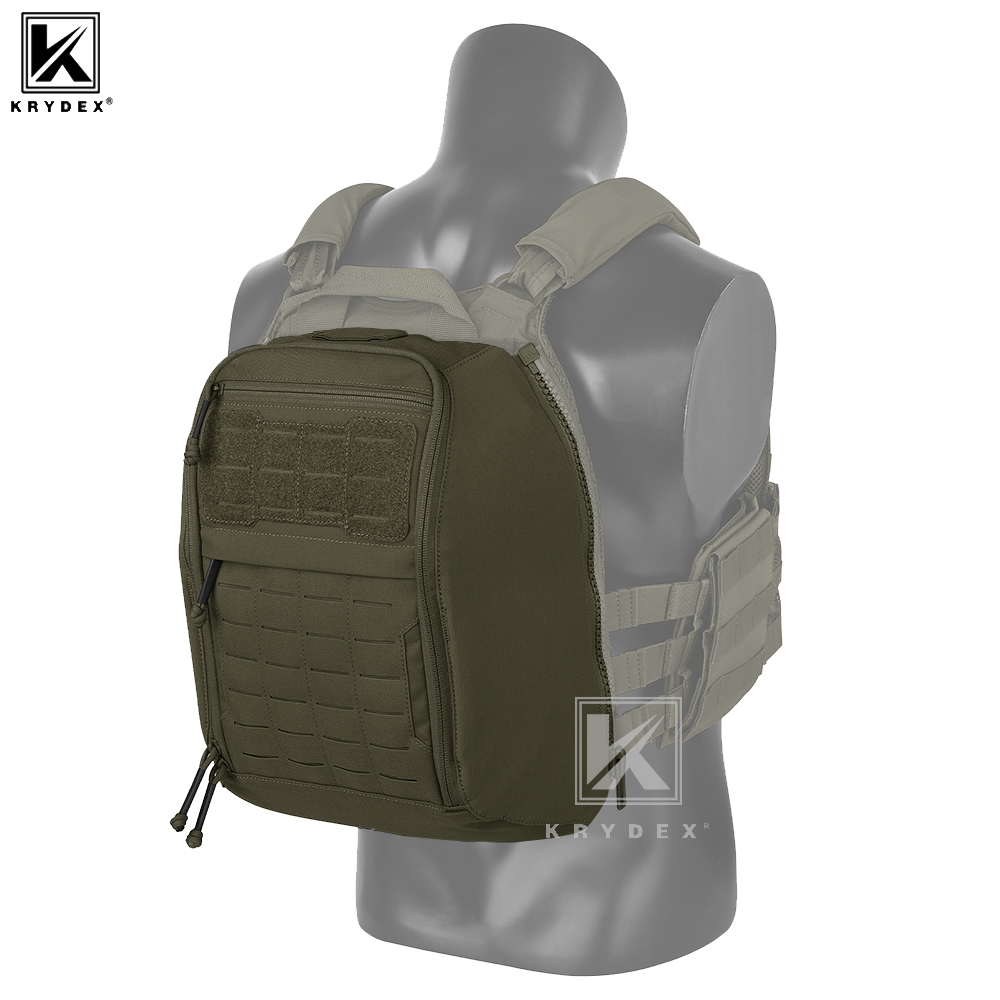 Hydration Vest - Pannello Tattico KRYDEX con Zip, Zaino