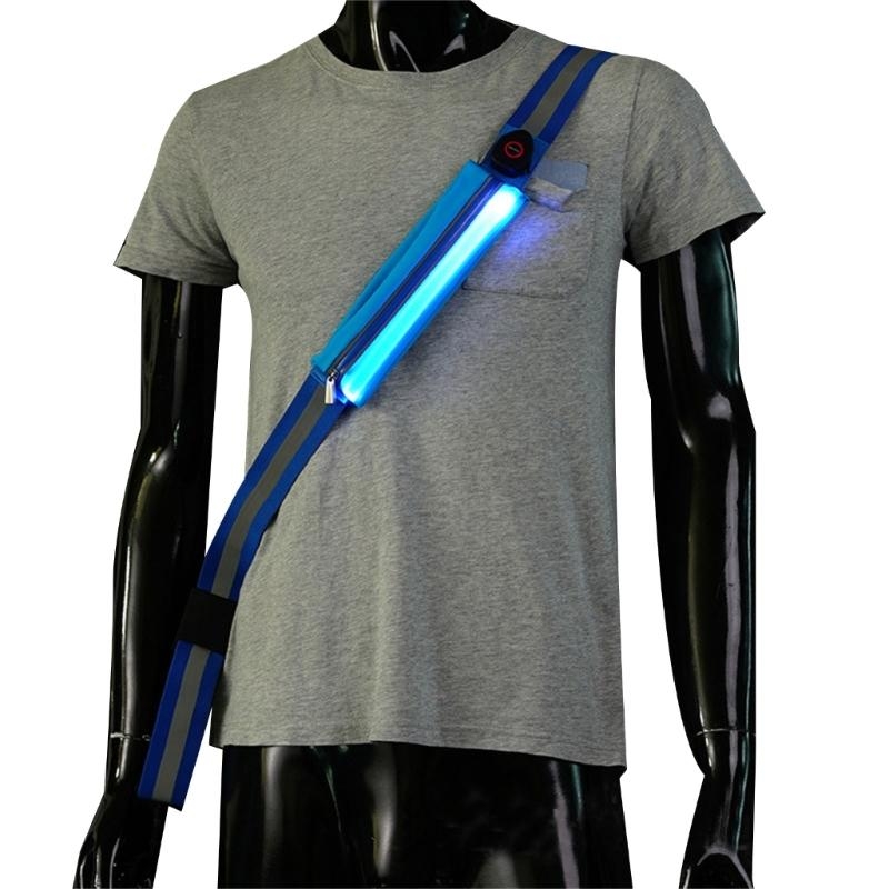 Running Visibility Gear - T3LB Cintura riflettente a LED visibilità