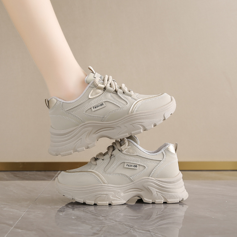 Running Shoes Women - Scarpe basse da papà in pelle