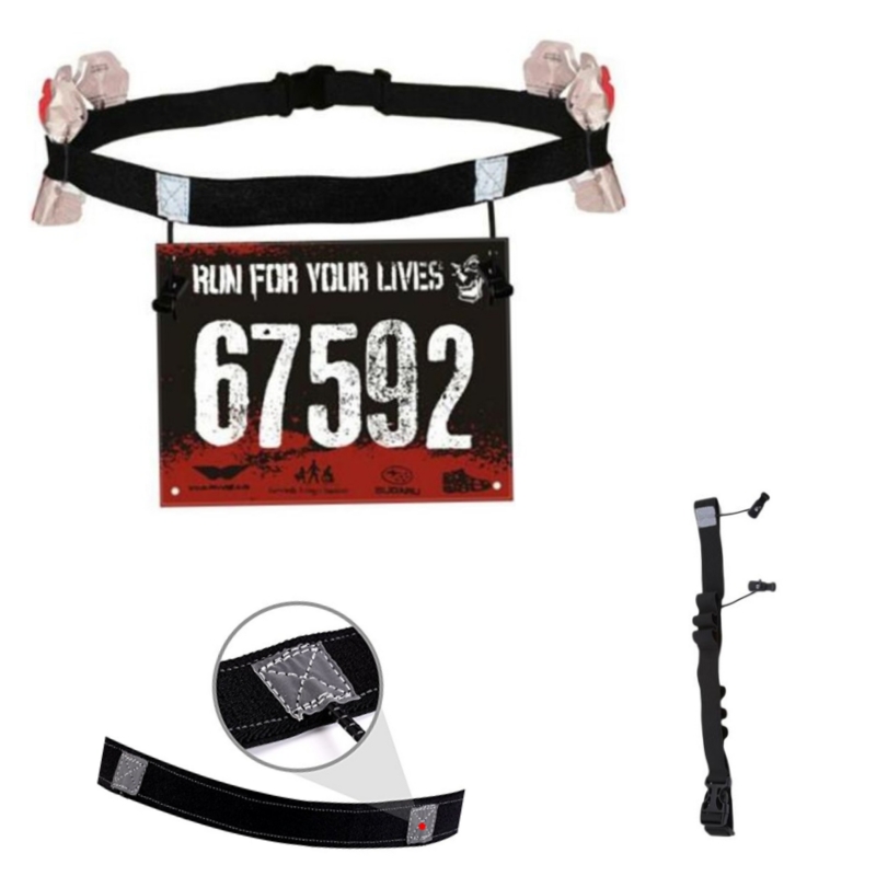 Race Bib - Marsupio da corsa con cintura per